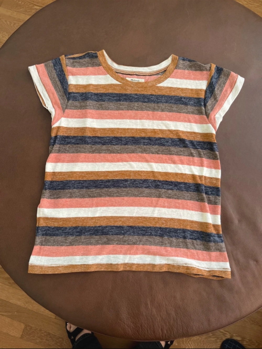 Madewell striped top fall colors medium